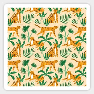 Tiger Tropical Pattern Sticker